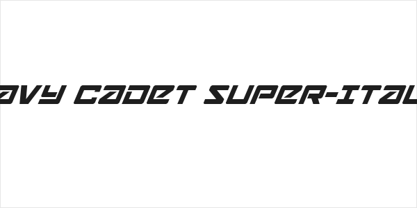 Navy Cadet Super-Italic Logo