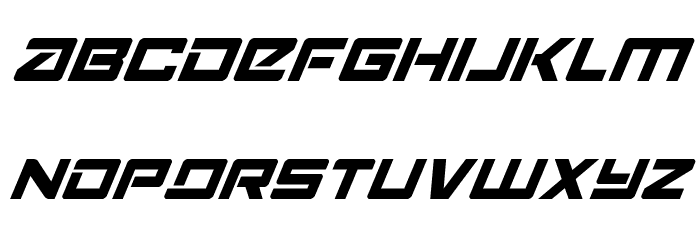 Navy Cadet Super-Italic Font LOWERCASE