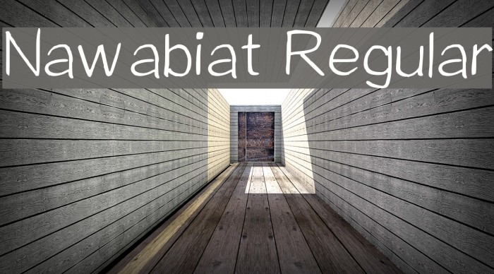 Nawabiat Regular Font examples