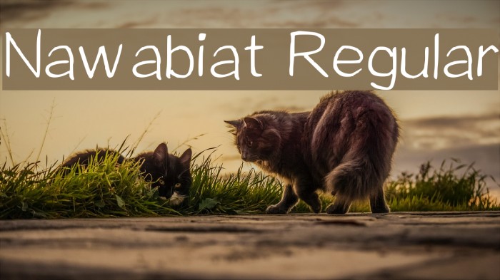 Nawabiat Regular Font examples