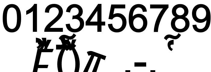 Naxos-Bold Font OTHER CHARS