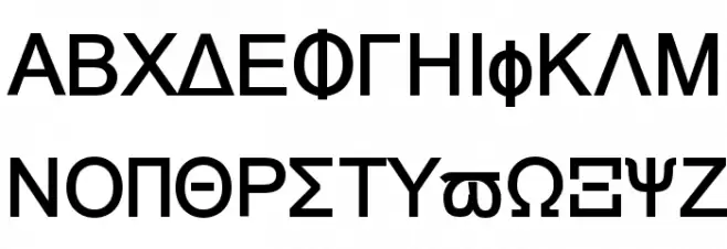 Naxos-Bold Schriftart Groß