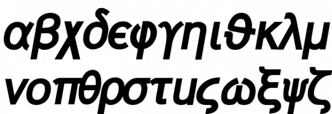 Naxos-BoldItalic 字体 小写