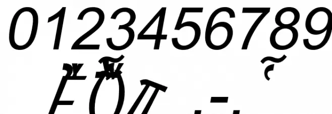 Naxos-Italic Font OTHER CHARS