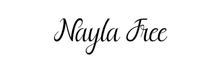 Nayla Free  font caratteri gratis