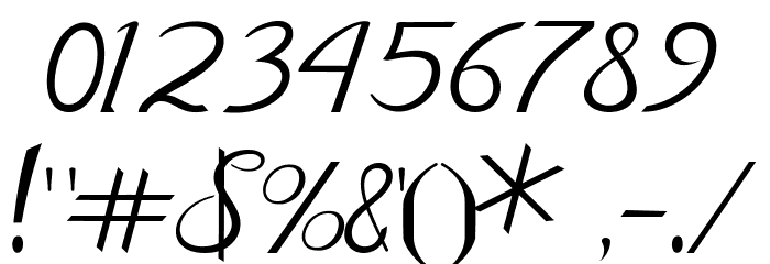 Nayla Free Font OTHER CHARS