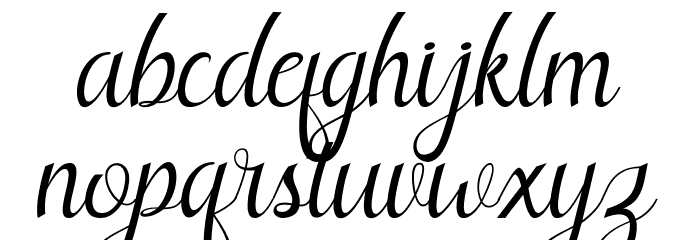 Nayla Free Font LOWERCASE