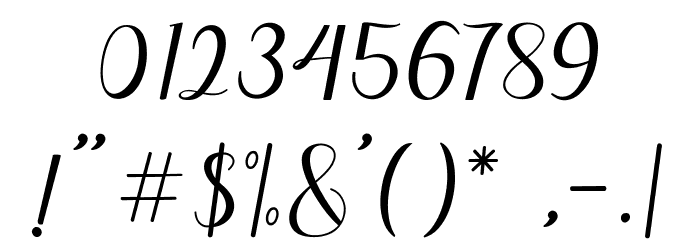 Nayla Script Font OTHER CHARS