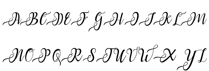 Nayla Script 字体 大写