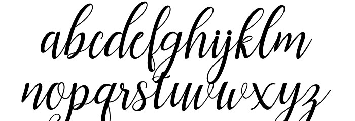 Nayla Script Font LOWERCASE