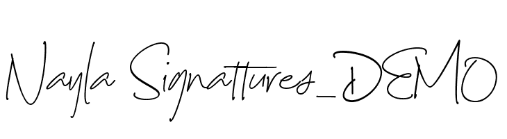 Nayla Signattures_DEMO  Fuentes Gratis Descargar