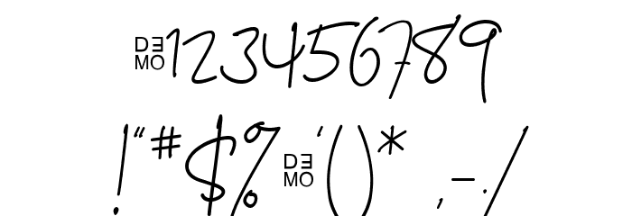 Nayla Signattures_DEMO Font OTHER CHARS