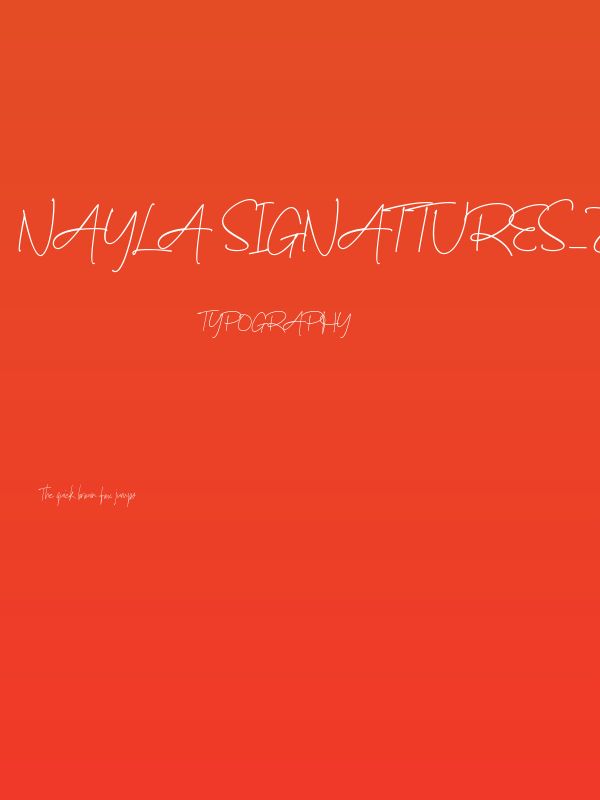 Nayla Signattures_DEMO Poster