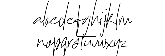 Nayla Signattures_DEMO Font LOWERCASE