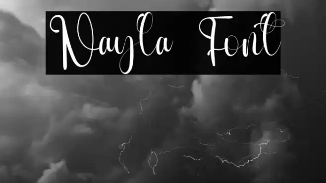 Nayla Font examples