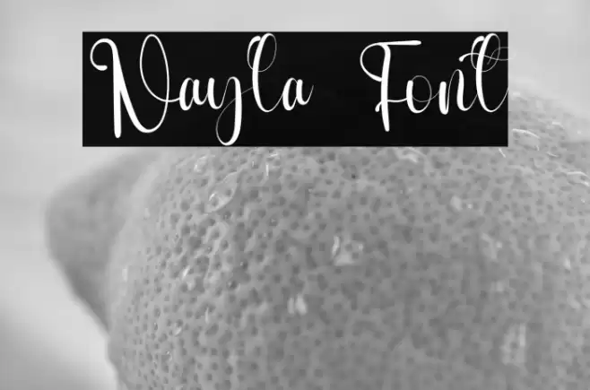 Nayla Font examples