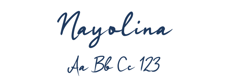 Nayolina Font Preview
