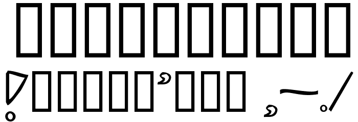 Naz Grunge Font OTHER CHARS