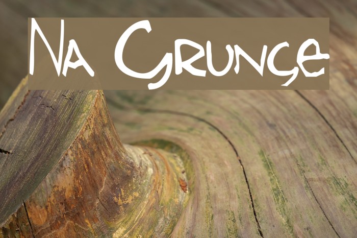 Naz Grunge Font examples