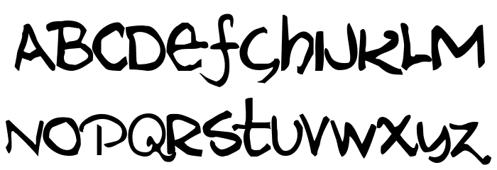 Naz Grunge Font LOWERCASE