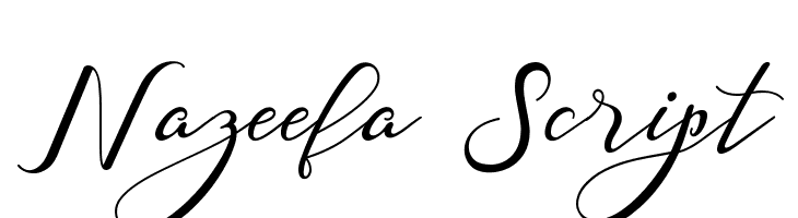 Nazeefa Script Font