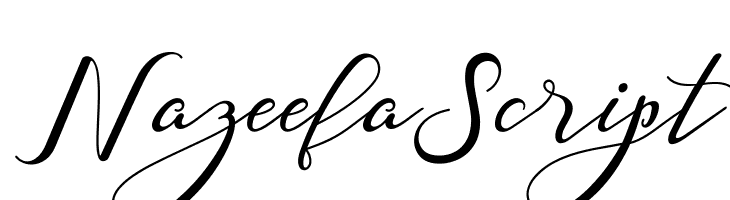 Nazeefa Script  フリーフォントのダウンロード