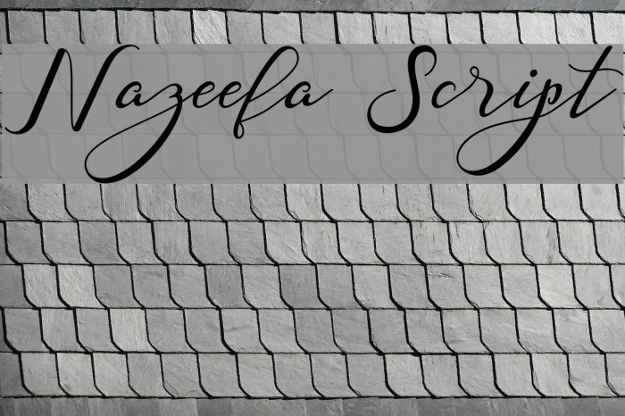 Nazeefa Script Font examples