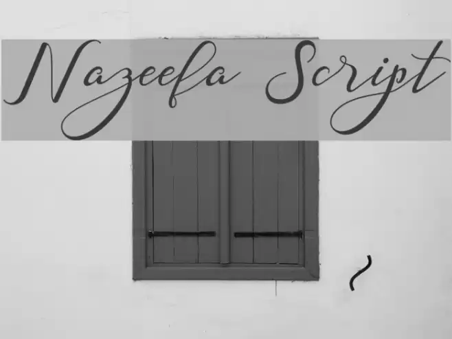 Nazeefa Script Font examples