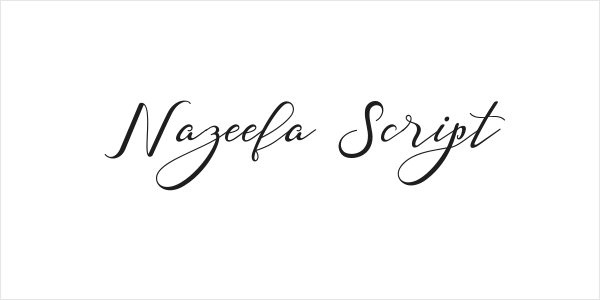 Nazeefa Script Logo