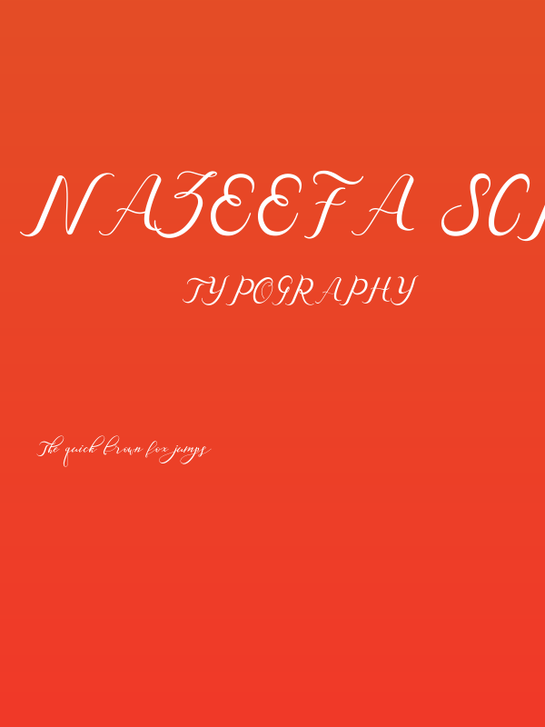 Nazeefa Script Poster