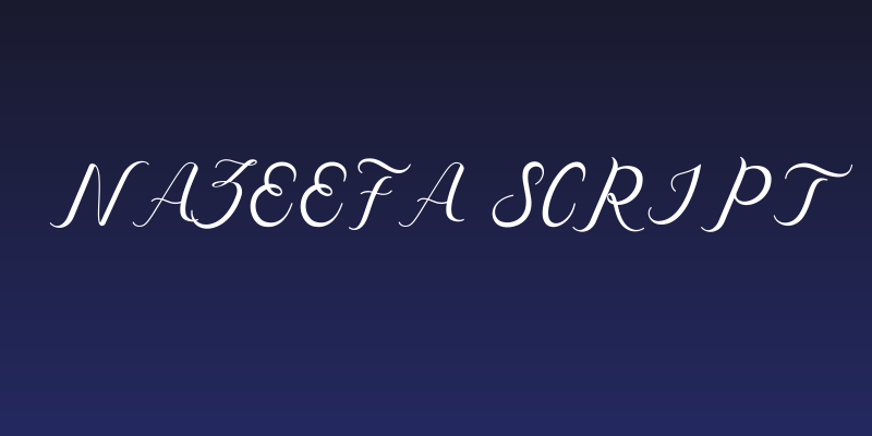 Nazeefa Script Social Header