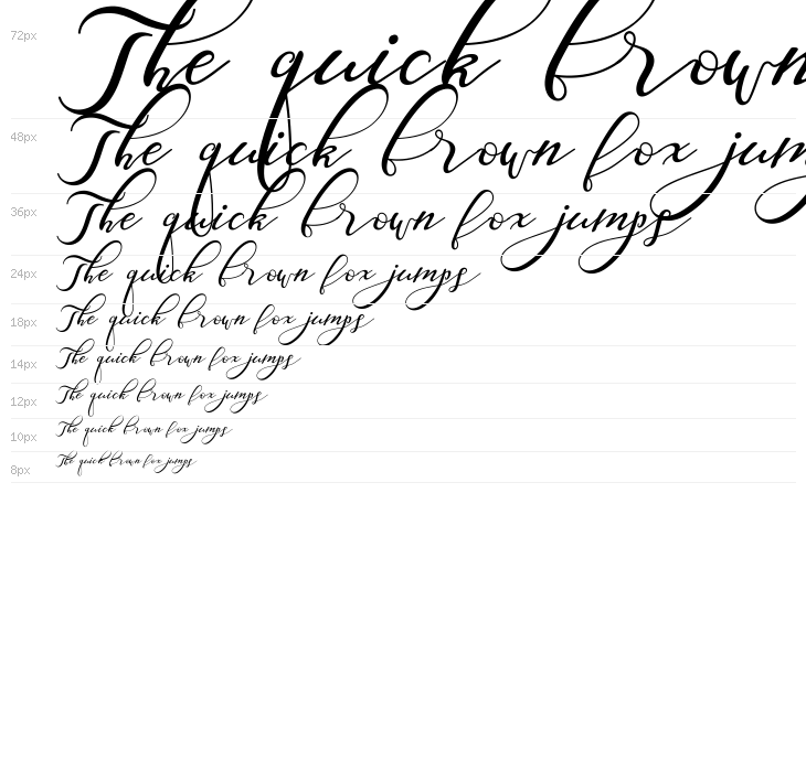 Nazeefa Script Waterfall