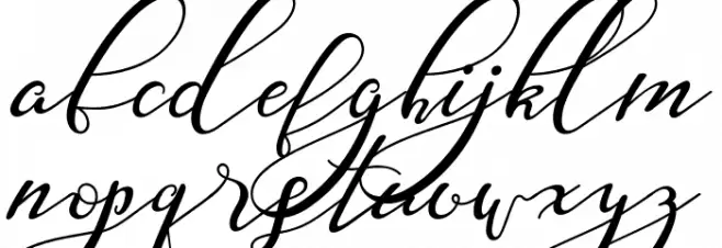 Nazeefa Script Caratteri MINUSCOLO