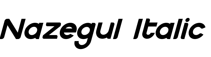 Nazegul Italic  免费字体下载