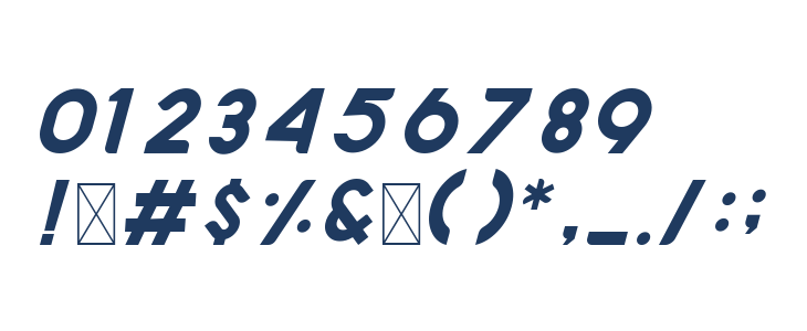 Nazegul Italic Other Characters