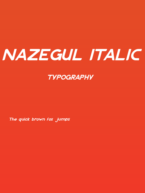 Nazegul Italic Poster