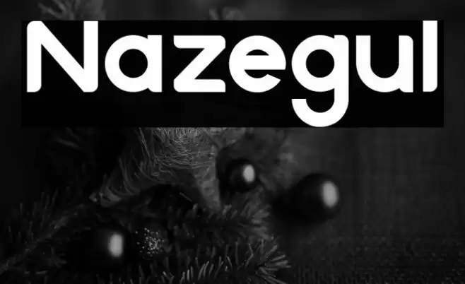 Nazegul Font examples