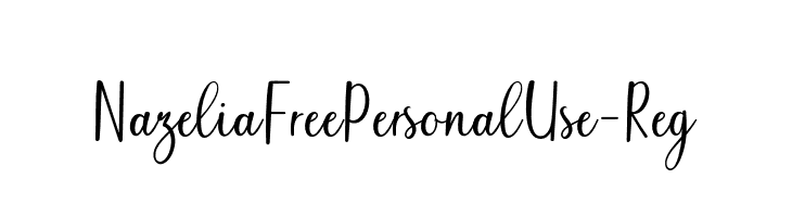 NazeliaFreePersonalUse-Reg  Fuentes Gratis Descargar