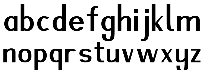 Nazgul Font LOWERCASE