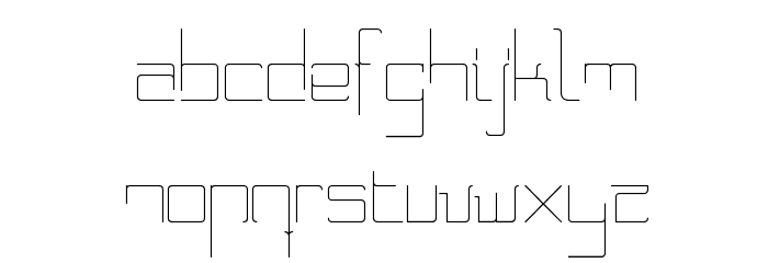 nada Regular Font LOWERCASE