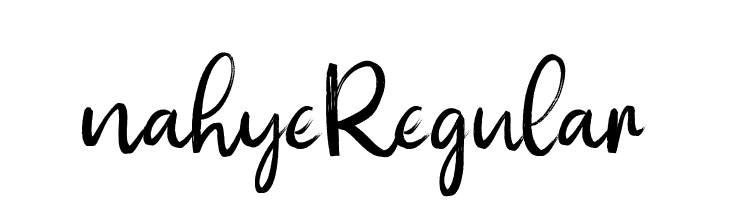 nahye Regular  नि: शुल्क फ़ॉन्ट्स डाउनलोड
