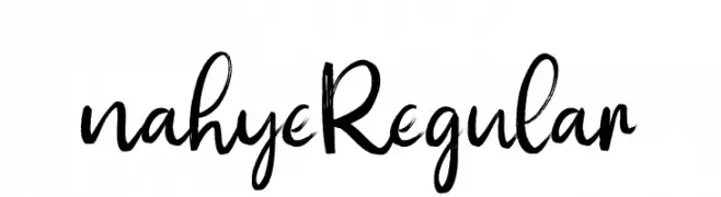 nahye Regular  フリーフォントのダウンロード