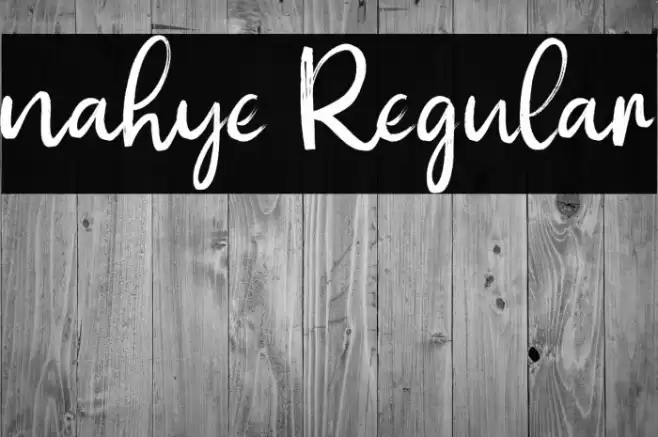 nahye Regular Font examples