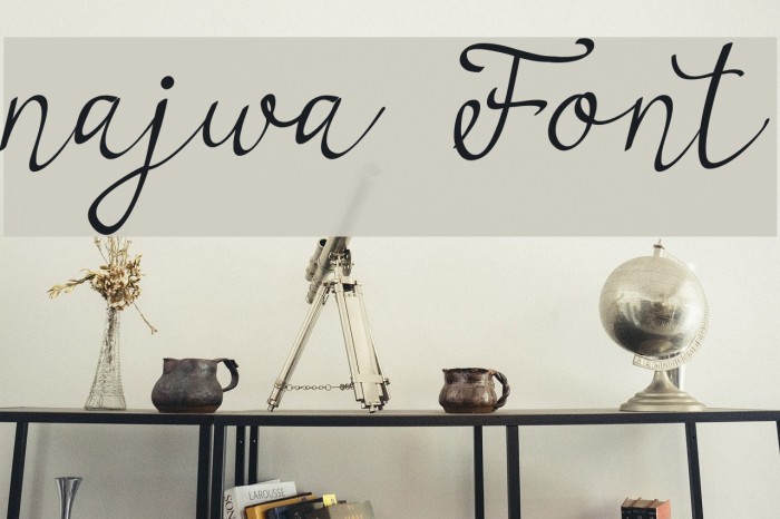 najwa Font examples