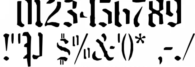 naked-monk Font OTHER CHARS