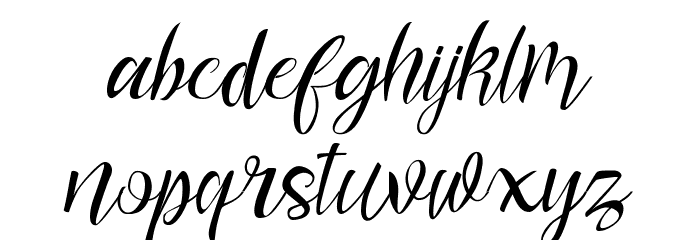 nalicha Font LOWERCASE