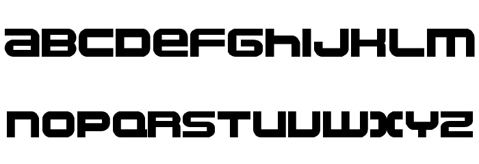 namco regular Font LOWERCASE