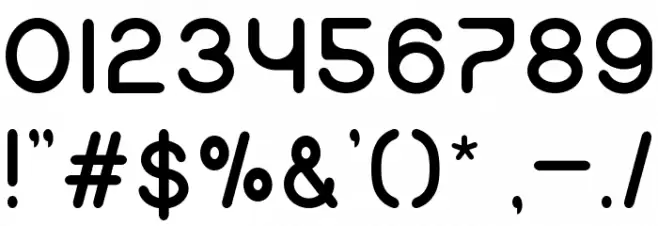 namo Font OTHER CHARS