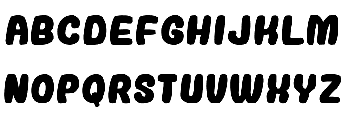 naname goma Font LOWERCASE
