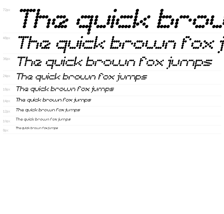 nano Italic Waterfall